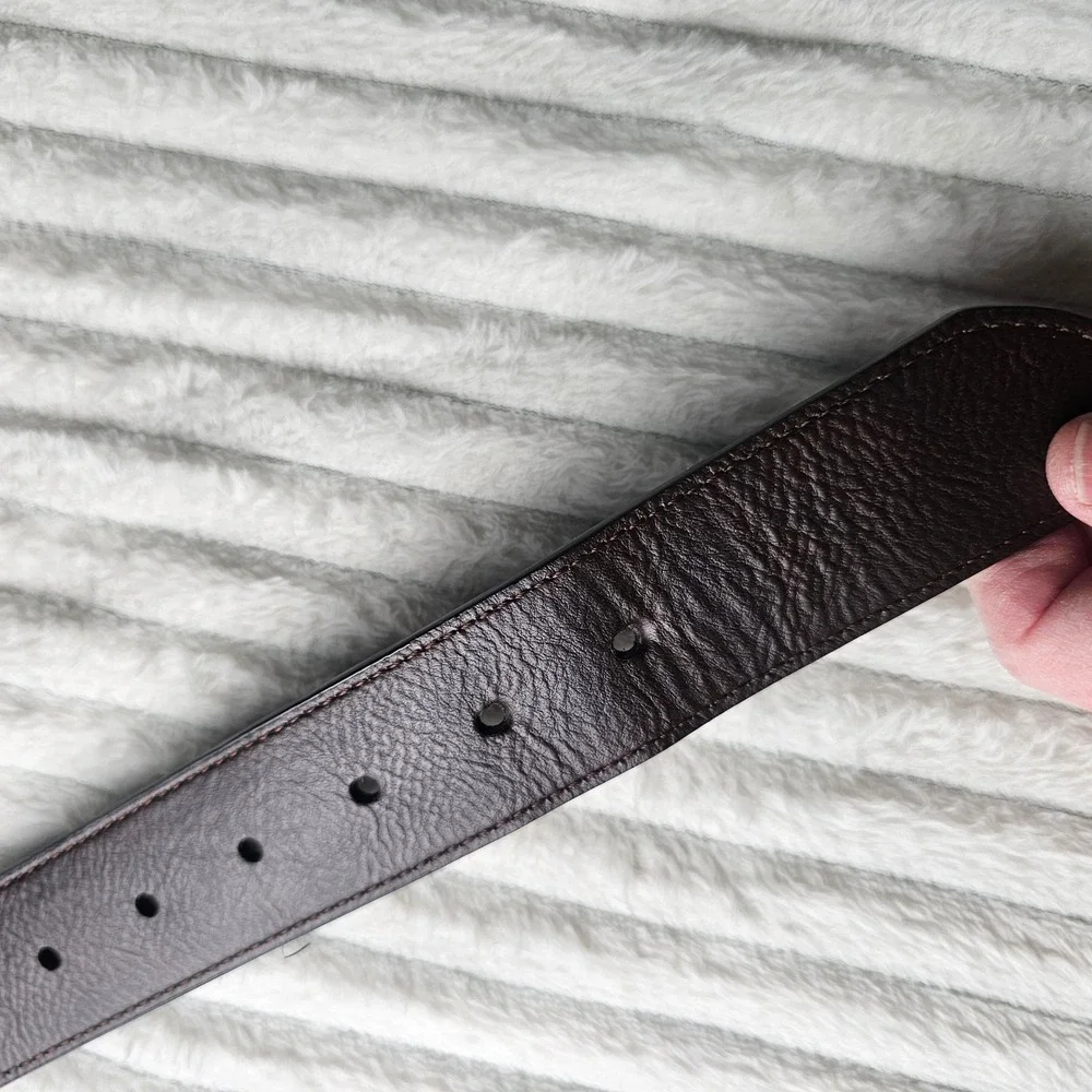 Columbia Leather Reversible Belt Men L 38-40 Black Brown Top Gorpcore Outdoor